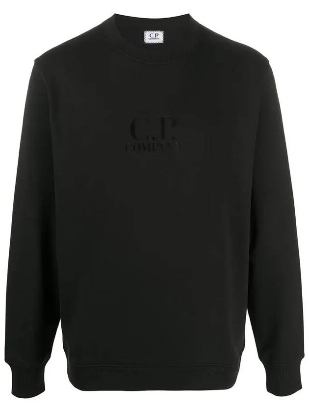 11Th Anniversary Logo Crew Neck Sweatshirt Black - CP COMPANY - BALAAN 3