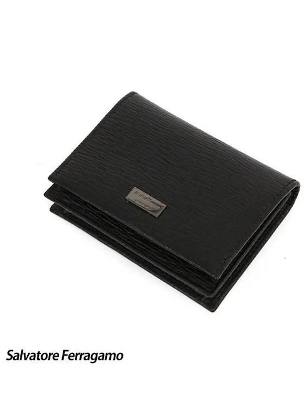 Revival Bifold Card Wallet Black - SALVATORE FERRAGAMO - BALAAN 5