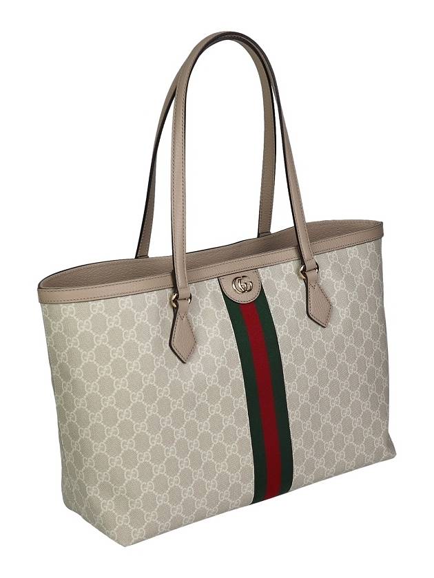 Ophidia GG Medium Canvas Tote Bag Beige - GUCCI - BALAAN 4