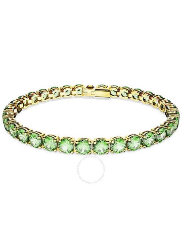 Swarovski Matrix Round Cut Green Tennis Bracelet - SWAROVSKI - BALAAN 1