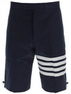 diagonal classic back strap shorts navy - THOM BROWNE - BALAAN.