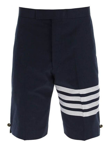 4 Bar Classic Backstrap Shorts Navy - THOM BROWNE - BALAAN 1