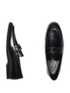 Logo Kate Leather Loafers Black - TOD'S - BALAAN 2