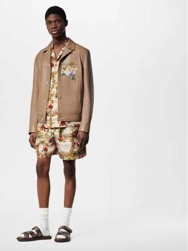 Embroidered leather blouson 1AFQO5 - LOUIS VUITTON - BALAAN 1