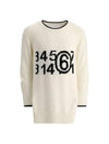 Numbering Logo Oversized Knit Top White - MAISON MARGIELA - BALAAN 2