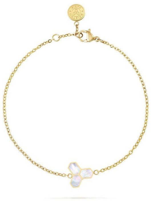 Muriel bracelet 10 gold mother of pearl motif 1 - MOIETOII PARIS - BALAAN 1