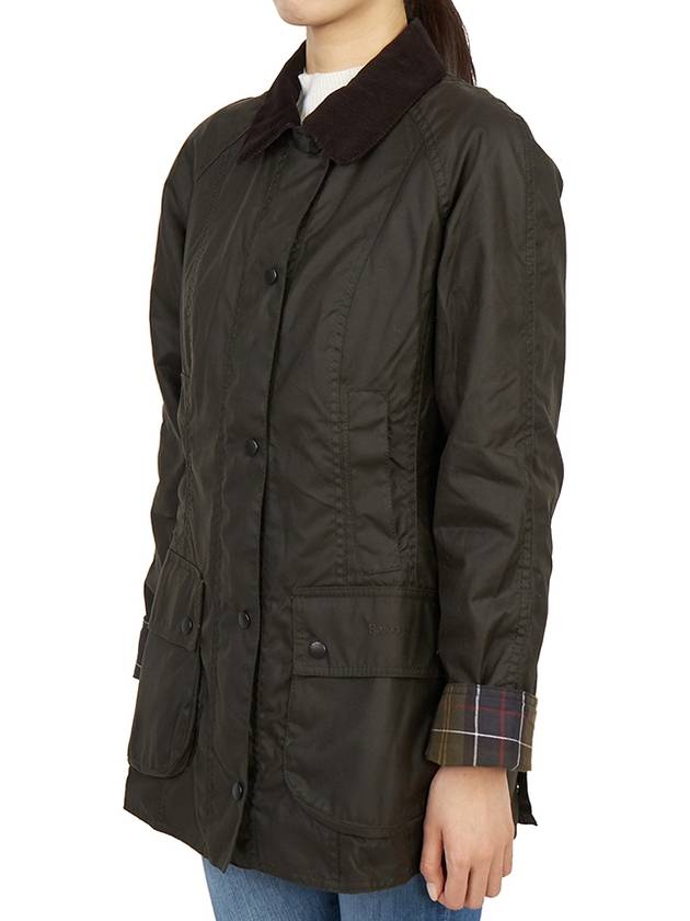 Classic Beadnell Wax Jacket Olive - BARBOUR - BALAAN 6