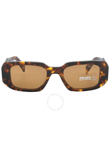 Prada Light Brown Rectangular Ladies Sunglasses PR 17WS VAU2Z1 49 - PRADA - BALAAN 1