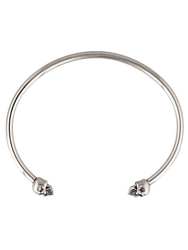 Women's Twin Skull Bracelet Silver - ALEXANDER MCQUEEN - BALAAN 1