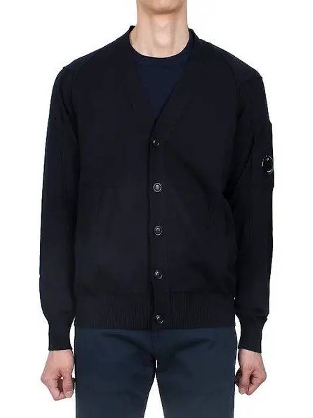 Lens Cotton Cardigan Navy - CP COMPANY - BALAAN 2