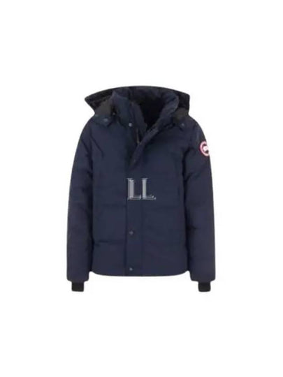 Wyndham Logo Patch Padding Navy - CANADA GOOSE - BALAAN 2