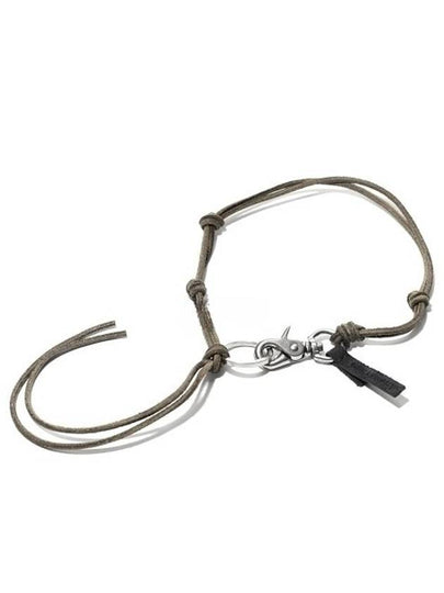 Leather Ladon Keychain Necklace Olive - OUR LEGACY - BALAAN 2