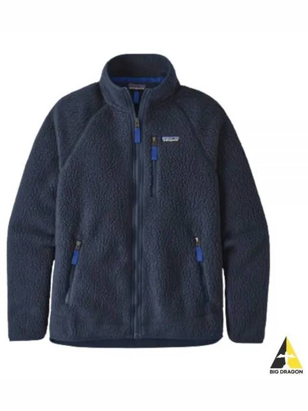 Retro Pile Fleece Zip-Up Jacket Navy - PATAGONIA - BALAAN 2