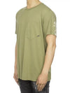 Shadow Project Back Printing Pocket Short Sleeve T-Shirt Green - STONE ISLAND - BALAAN 4