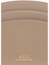 Demi Lune Card Wallet Beige - A.P.C. - BALAAN 3