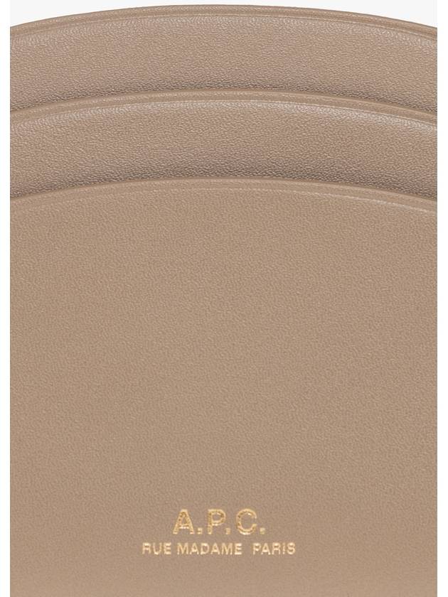 Demi Lune Card Wallet Beige - A.P.C. - BALAAN 3