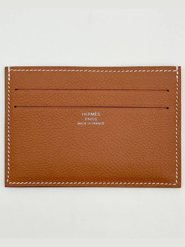 Citizen Twill Card Wallet Brown - HERMES - BALAAN 4