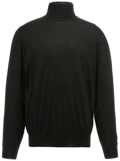 Cashmere Silk Mock Neck Knit Top Black - BRUNELLO CUCINELLI - BALAAN 2