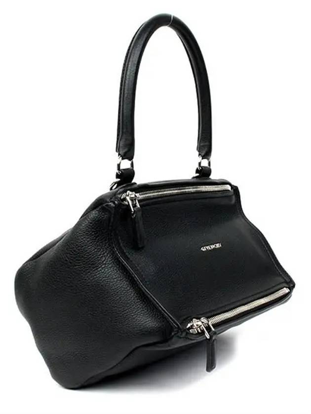 Small Pandora Grain Leather Tote Bag Black - GIVENCHY - BALAAN.