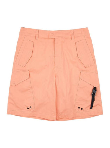 Cargo Bermuda Cotton Blended Canvas Shorts Orange - DIOR - BALAAN 1