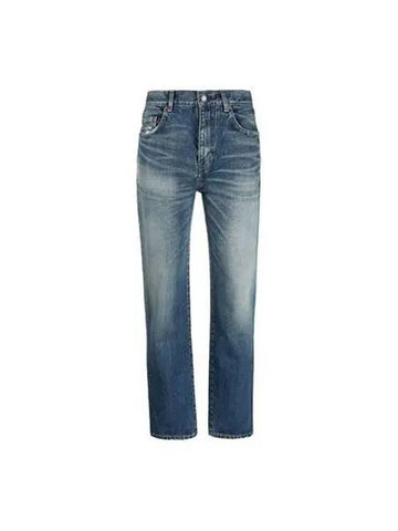 pants women straight denim - SAINT LAURENT - BALAAN 1