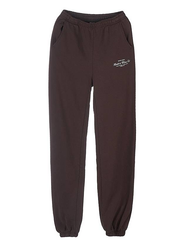 HW Women's Sweatpants HW CLUB SWEATPANT CHOCOLATE WHITE - SPORTY & RICH - BALAAN 10