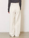 Cotton Belted Wide Pants Ivory - JUN BY JUN K - BALAAN 3