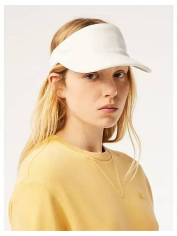 Women s pique material cotton sun visor RK6002 54G 70V domestic product GQ2N24070367770 - LACOSTE - BALAAN 1