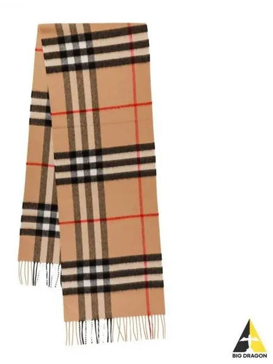 Vintage Check Cashmere Muffler Beige - BURBERRY - BALAAN