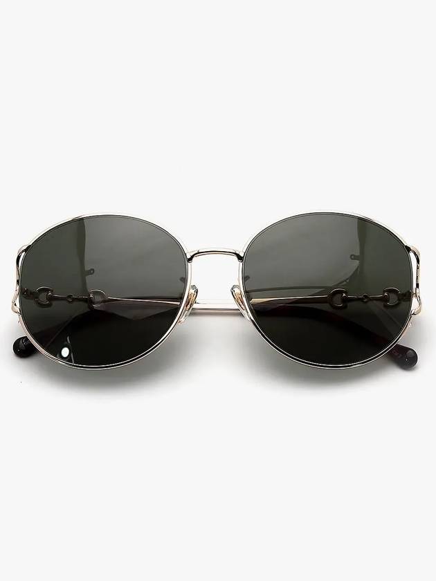 Eyewear Gold Sunglasses Green - GUCCI - BALAAN 6