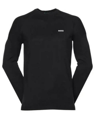 Perform X Crewneck Cotton Blend Sweatshirt Black - HUGO BOSS - BALAAN 1