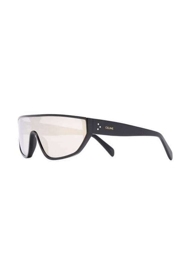 Eyewear Acetate Frame Mirror Lens Sunglasses Black - CELINE - BALAAN 5