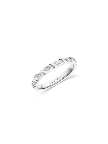 Torsade de Chaumet Wedding BandPlatinum Diamond 2 5mm 082724 - CHAUMET - BALAAN 1