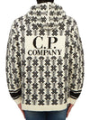 Logo Intarsia Jacquard Hoodie White - CP COMPANY - BALAAN 3