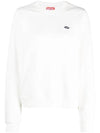 ReGGy Doval D Logo Patch Sweatshirt White - DIESEL - BALAAN 1