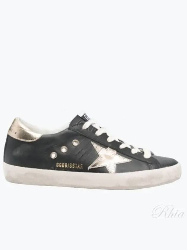 Superstar Gold Tab Low Top Sneakers Black - GOLDEN GOOSE - BALAAN 2