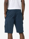 Men's Wappen Patch Bermuda Cargo Shorts Navy - STONE ISLAND - BALAAN 4