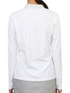 Featherweight Silky Tech Nylon Quarter Zipper Polo Long Sleeve T-Shirt Snow - G/FORE - BALAAN 5