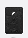 Saddle Magnetic Card Wallet Black Dior Gravity - DIOR - BALAAN 1