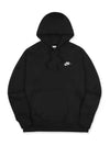 NSW Club Fleece Hoodie Black - NIKE - BALAAN 4