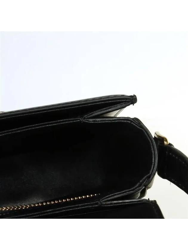 Teen Triomphe Shiny Calfskin Cross Bag Black - CELINE - BALAAN 11