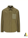 Anagram Long Sleeve Shirt Green - LOEWE - BALAAN 2