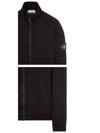 Compass Badge Regular Fit Cotton Track Jacket Black - STONE ISLAND - BALAAN 6