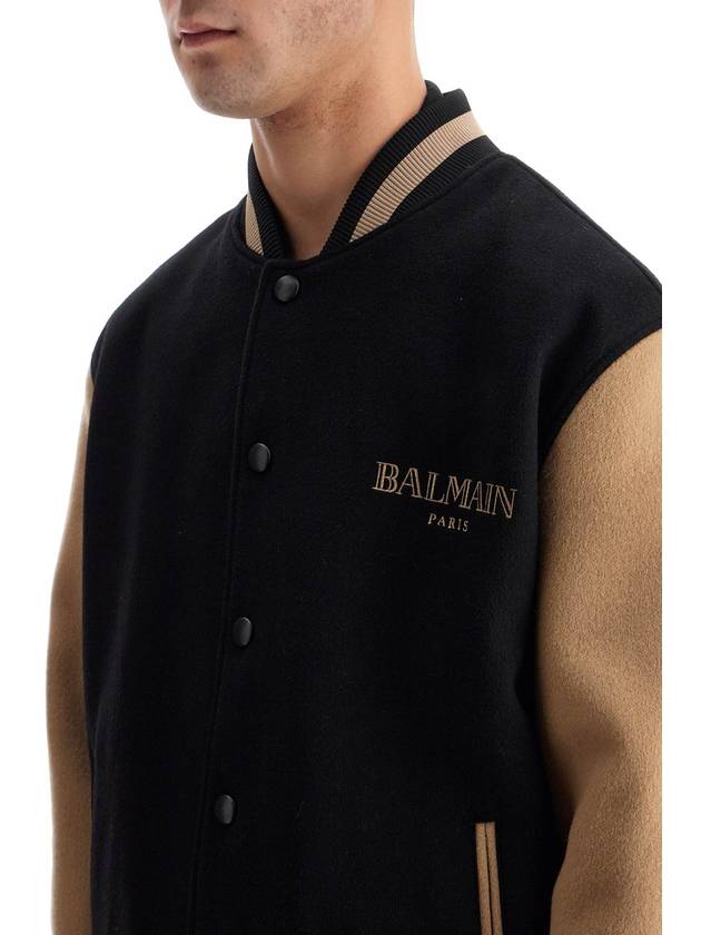 wool and cashmere bomber jacket - BALMAIN - BALAAN 4