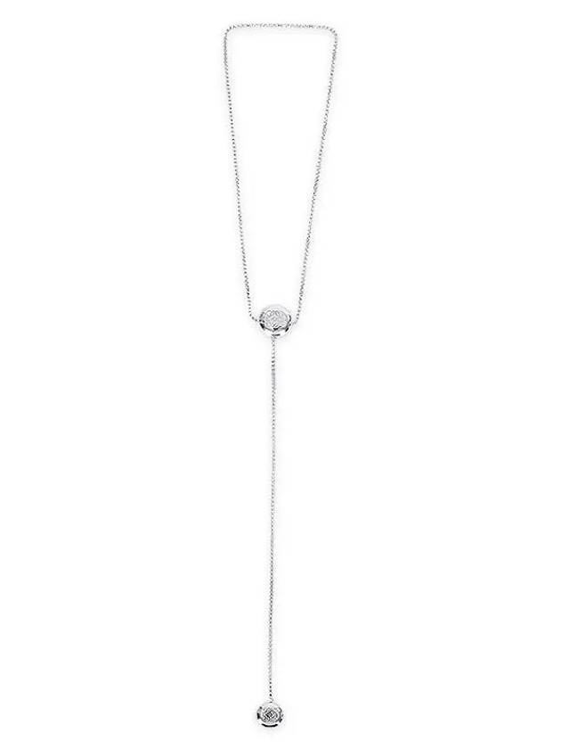 Anagram Pendant Necklace Silver - LOEWE - BALAAN 3