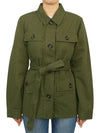 Tilly Belted Military Jacket Green - BARBOUR - BALAAN 5