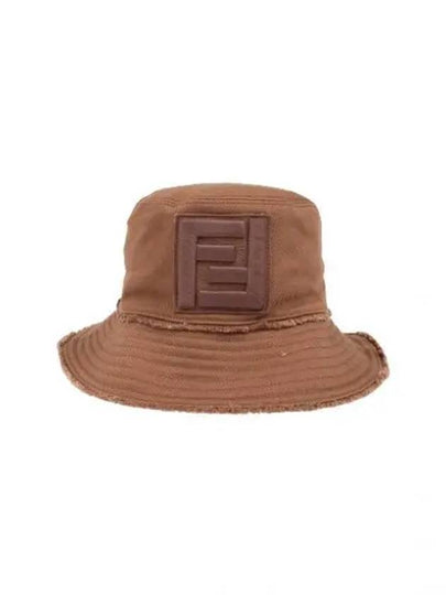 Logo Patch Bucket Hat Brown - FENDI - BALAAN 2