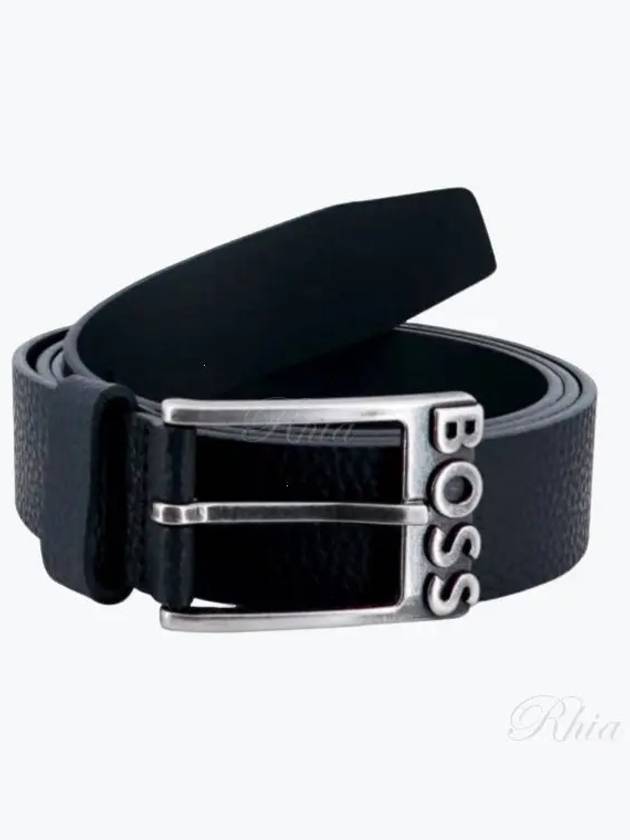 Men s Buckle Logo Belt Accessories 50496747 001 - BOSS - BALAAN 1