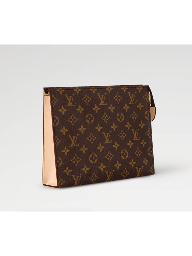 Poche Toilet Monogram Canvas Pouch Bag Brown - LOUIS VUITTON - BALAAN 2