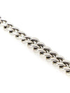 Men's Curb Chain Metal Bracelet Silver - SAINT LAURENT - BALAAN 3